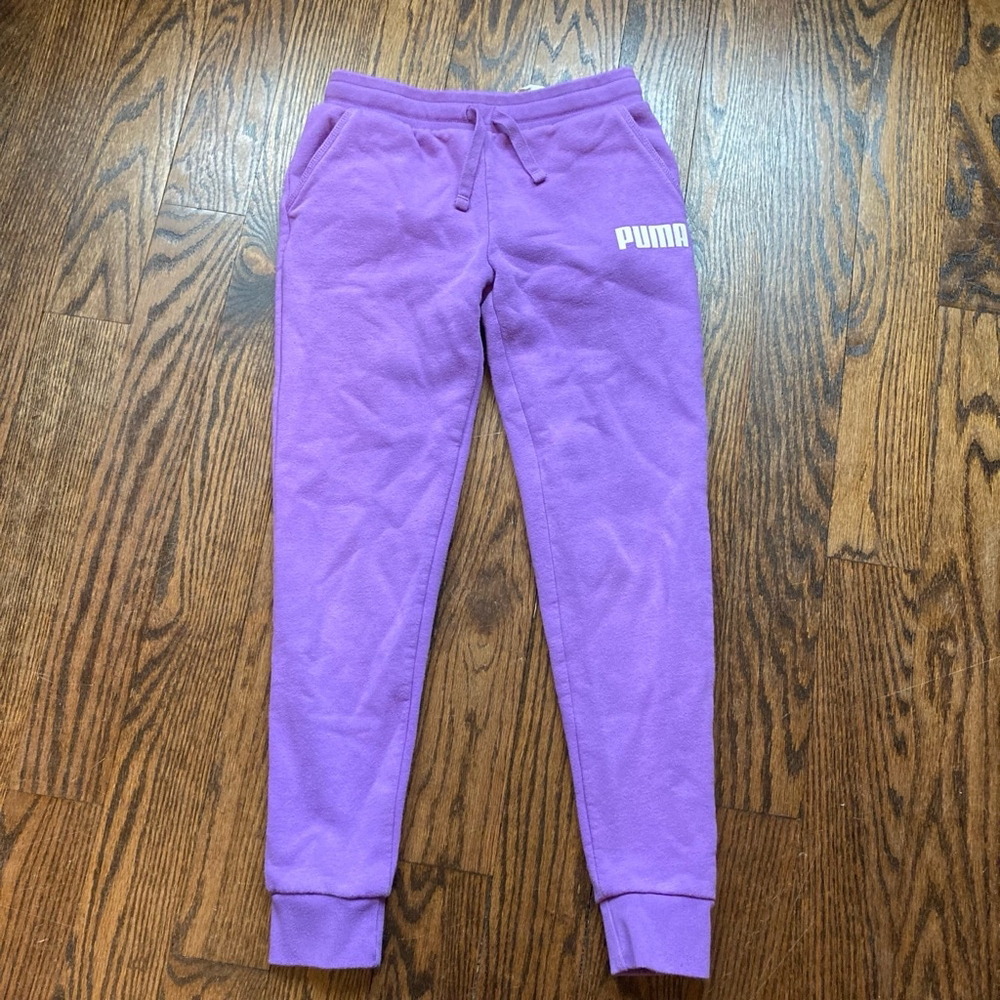 Girls Puma Purple Sweatpants Size 11/12